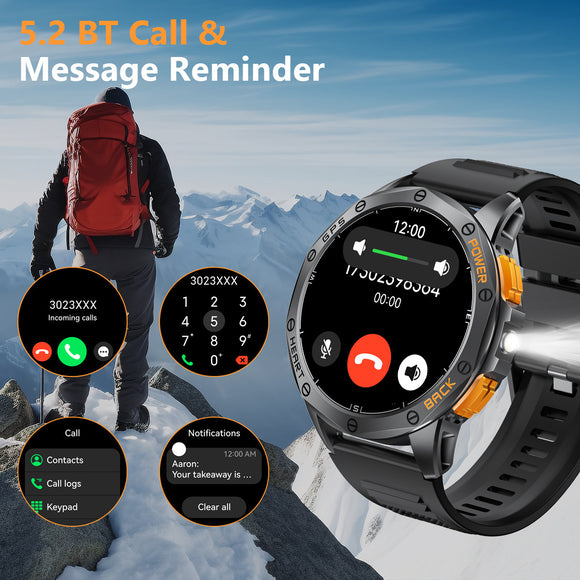 Outdoor MD53 GPS Waterproof Sports Compass Smart Watch