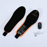 USB Heated Shoe Insoles with Remote Control, 3.7V 2100mAh Foot Warmer Pads, Electric Heating Insoles Heater Mats