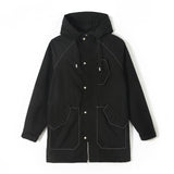 Men's Mid-length Hooded Windshield Jacket