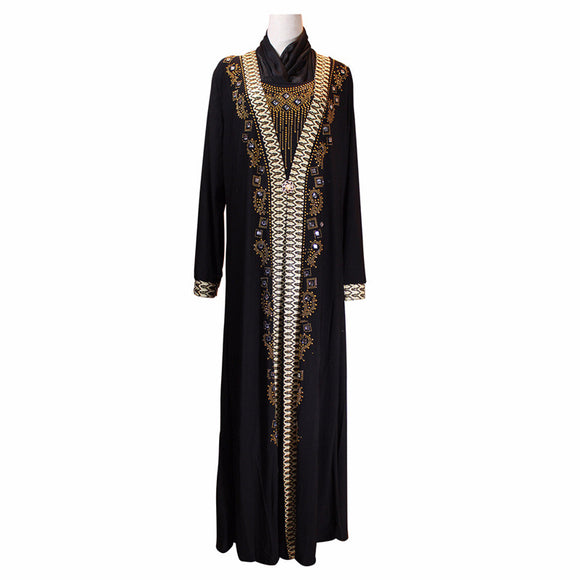 Muslim Ramadan Fashion Beaded Dress