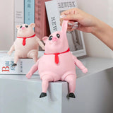 Piggy Squeeze Toy – Soft Antistress Doll, Sensory & Stress Relief Tool for Specially Abled Kids, Therapy Play Gift