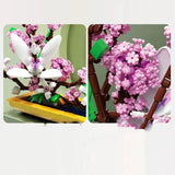 DIY Flower Bouquet Building Blocks – Decorative Model Toy for Home & Gifts