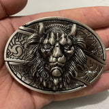 Bullhead Animal Knife, Denim Hip Hop Skateboard, Buckle Belt (Leather Belt not Included)