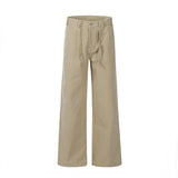 Loose Casual Solid Color, Wide Leg Bootcut Pants