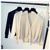 Ice Silk Bright Silk Cardigan Sweater