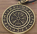 Nordic Symbol Viking Rune Ring Amulet Pendant Necklace