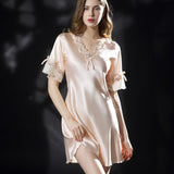 Women's Short Sleeved, Ice Silk Dress