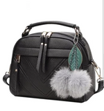 Hair ball pendant shoulder bag for her