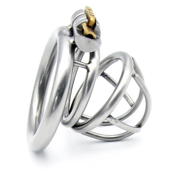 Prison Bird, Stainless Steel Chastity Lock, Catheter Device
