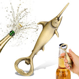 Creative Fish Handle Metal Beer Bottle Opener, Bar Accessories Tools, Beer Openors, Gift Ideas, Kitchen Gadgets
