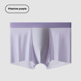 Cool Feeling Ice Silk Men's Underwear, Antibacterial Crotch Boxers (Pack of 2)