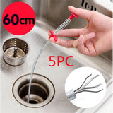Sewer Dredger Spring, Pipe Dredging Tool, Household Hair Cleaner Drain Clog Remover, Cleaning Tools for Kitchen