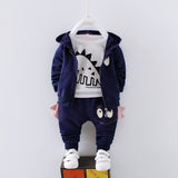 Boys' Cotton Tracksuit Set – Hoodie Jacket with Pants (Spring Autumn Kids Wear)