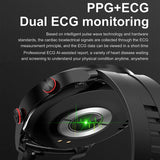ECG PPG Business Stainless Steel Strap, Bluetooth Call, Smartwatch