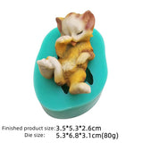 Miniature Kitty Cartoon Fondant Silicone Mold
