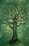 Nature Wall Tapestry, Tree Forest Starry Sky, Psychedelic Carpet Wall Cloth, Sunset Hippie Tree, Landscape Home Decor