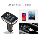 Tire Pressure Monitoring System Sensors, Auto Security Alarm Systems Tire Pressure Detector, USB Port Cigarette Lighter