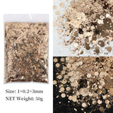 Korean Big Sequins, Nail Shimmering Crystals
