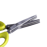 Stainless Steel Multi-layer Herb & Green Onion Scissors for Seaweed, Spices & Kitchen Prep