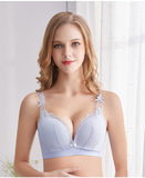 Postpartum Nursing Bra, Gather Lace No Underwire Bra