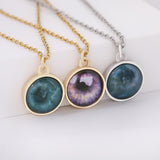 Electroplated Iris Necklace, Unique Gift for Loved Ones