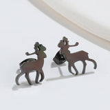 Cute Elf Animal Stud Earrings for Women – Trendy INS Style
