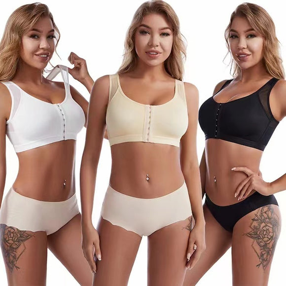 Front Buckle Closed, Sports Wireless Adjustable Underwear