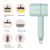 Electric Cleaning Dishwashing Brush, Automatic Wireless USB Rechargeable Professional Kitchen Bathtub Tile Cleaning Device