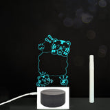 3D Acrylic Handwriting Message Board LED Light, Creative Note Lamp