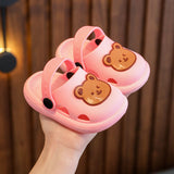 Summer New Cute Bear, Baby Girl and Boys', Soft Bottom Non-slip Home Bathroom Sandals