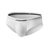 Comfortable Men’s Solid Color Thread Triangle Underpants (Pack of 2)