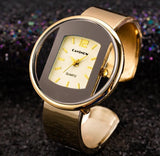 Women's New Luxury Brand Bracelet Watch, Gold Silver Dial Lady Dress Quartz Clock