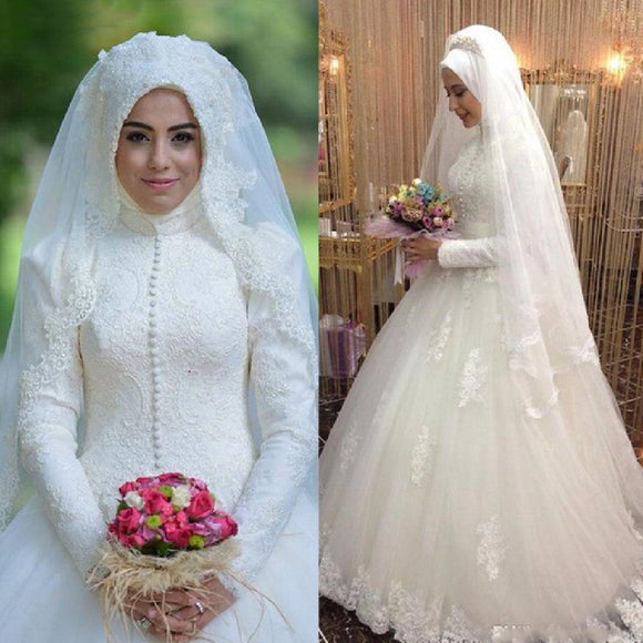 Women's Lace Fashion Personality Muslim Bridal Dress