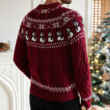 Christmas Retro Round-neck Tibet-style Knit Sweater