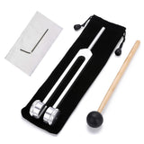128Hz Tuning Fork Set, Weighted Bio-acoustic Tuning Fork for Healing Chakra, Sound Therapy, Stress Reliever