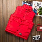 Slim Fit Down Cotton Vest for Men