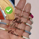 Personalized Name, Colorful Rope Chain Bracelet, Adjustable Hand Jewelry for Girls