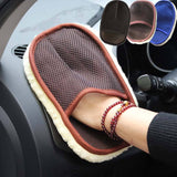 Soft Hair Car Wash Cleaning Gloves, Car and Motorcycle Care Cleaning Tools