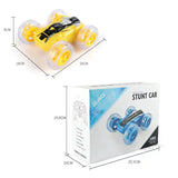 Children's Rolling Stunt RC Car Toy, Double-sided Rotating Drift Racing Car