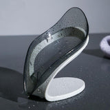 Bathroom Soap Holder Leaf Shape Soap Box Kitchen Dish Non-slip Drain Soap Storage Case Container
