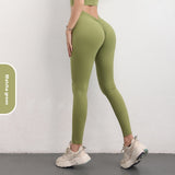 Fashion V-shaped Yoga Pants, INS High Waist Trousers, Hip Lifting Sports Fitness Women's Clothing