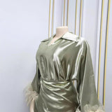 Muslim Feather Elite-look Dress