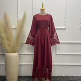 Women's Fashion, Graceful Embroidery Dress Robe