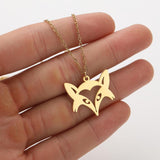 INS Light Luxury Personality, Cute Cartoon Animal Pendant Necklace