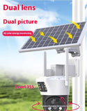 Solar Home Surveillance Camera, Dual-screen Outdoor Intelligent Network Device