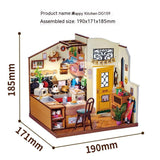 DIY Miniature Dollhouse Kit – Cottage Creative Hand-assembled Small House Model Toy for Children