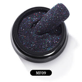 Woolen Starlight Black Gauze Sugar Powder, Nail Art Accessories