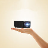 Mini Portable Media Player Projector, 1080P Home Family-led Children's Small Mobile Phone Projector