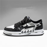 Distressed Graffiti Skateboard Shoes, Men's Sneakers