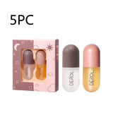 Day Night Instant Volume Lip Plumper Oil, Clear, Long Lasting, Nourishing, Repairing, Fine Line Reduction Care, Beauty Cosmetics